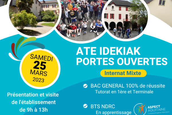 Journées Portes Ouvertes de l'établissement. Visite de l'établissement et de l'internat et présentation des formations et des spécificités de l'établissement.